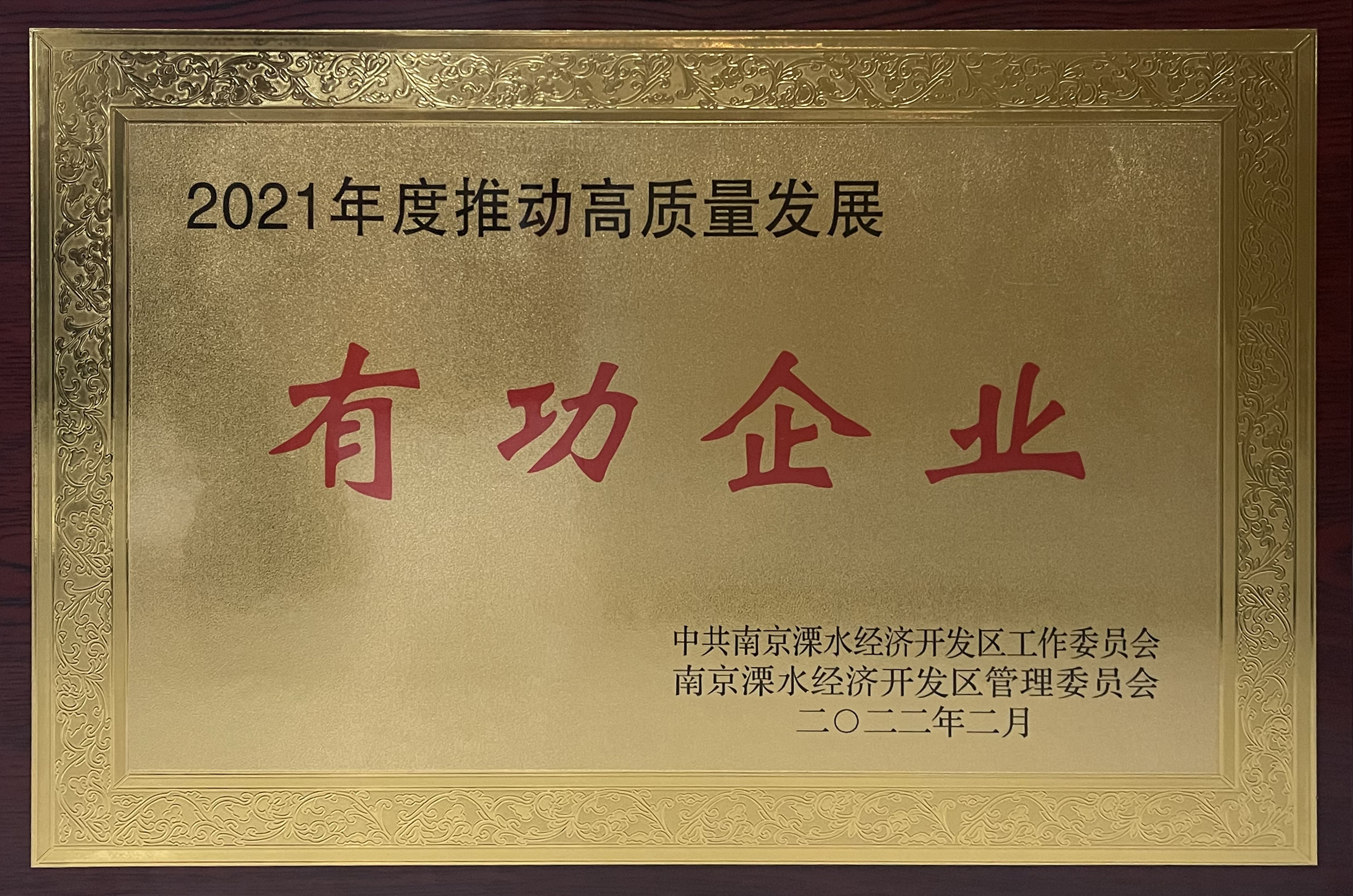 2021年度推動高質(zhì)量發(fā)展有功企業(yè)...
